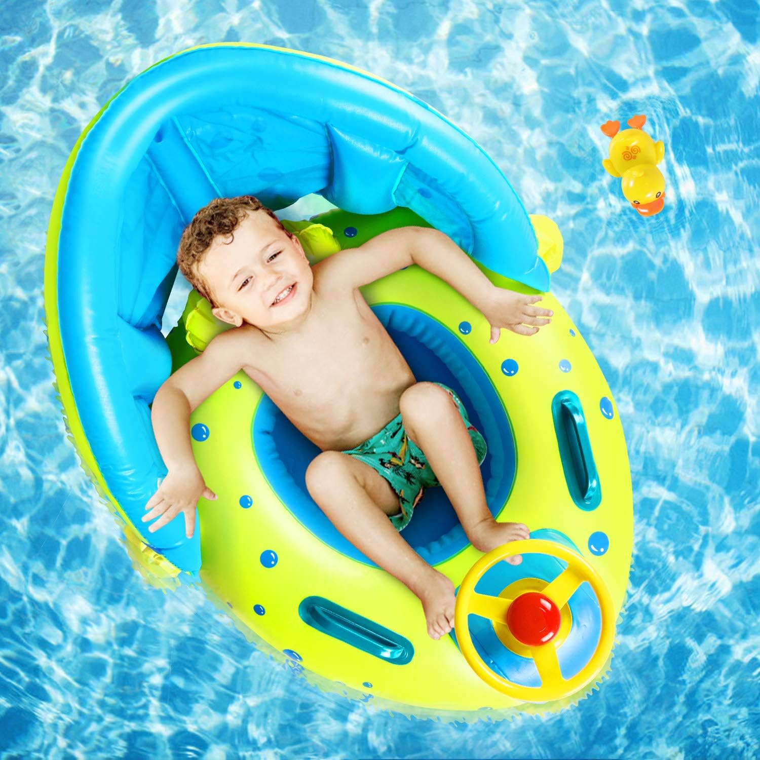 covered baby pool float