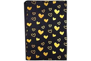 MR FIVE Large Size Black Gold Heart Tissue Paper Bulk,20" x 28",Black Gold Heart Design Tissue Paper for Gift Bags,Black Gold Tissue Paper for Birthday,Valentine's Day,Mother's Day,Weddings,30 Sheets