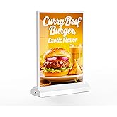 Cjgyz A4 desktop LED logo stand, adjustable brightness, USB charging, suitable for restaurants, bars, shops, hotels, and events