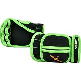 MaxxMMA Adjustable Weighted Gloves, 2 lb. Set - Removable Weight (2 x 0.5 lb. Each Glove) for Sculpting MMA Kickboxing Cardio Aerobics Hand Speed Coordination Shoulder Strength