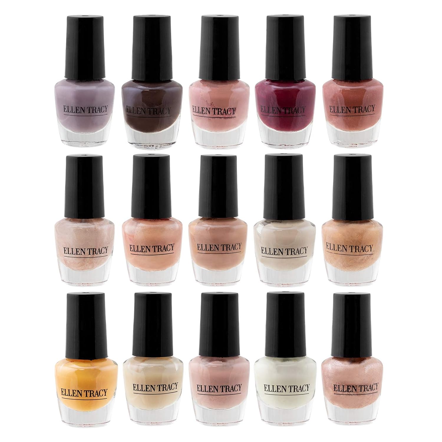 Ellen Tracy The Best Nudes Mini Nail Polish Collection 15 Pack 014 Floz 4 Ml