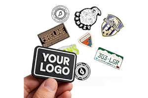 3D Solid Rubber Iron On Patches, Custom Personalized Heat Transfer Patches for Clothing, Customizable Logo Letter Text Photo