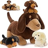 Muiteiur 18" Dog Stuffed Animals, 4-Pack Dachshund Stuffed Animal Set, Cute Wiener Dog Gift for Kids, Boys, Girls