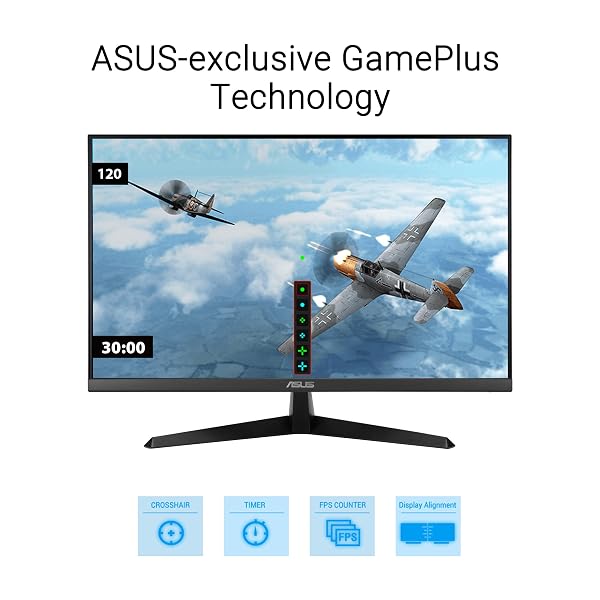 ASUS 27” 1080P EYE CARE MONITOR (VY279HGR) – FULL HD, IPS, 120HZ, 1MS, ADAPTIVE SYNC, FOR WORKING AND GAMING, EYE CARE PLUS, BLUE LIGHT FILTER, FLICKER FREE, SMOOTHMOTION, DISPLAYWIDGET, 3 YR WARRANTY