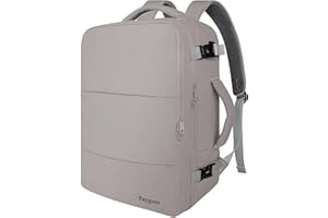 Taygeer Laptop Backpack Purse for Women, Backpack for College Essentials with 15.6inch Laptop Compartment, Travel Bag Airline Approved CarryOn Work Bag for Nursing Doctor Business Travel, Brown