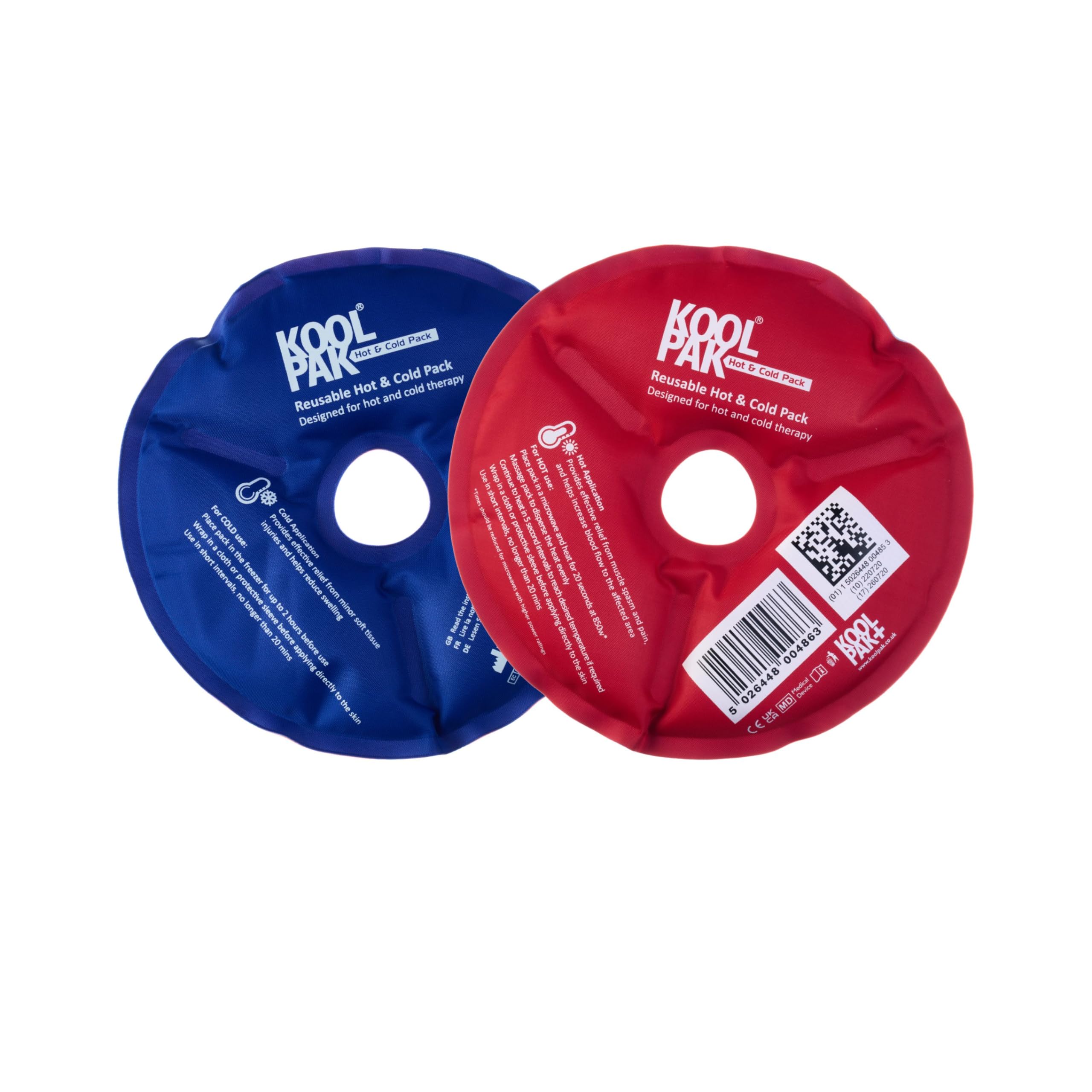 Koolpak Luxury Hot & Cold Reusable Pack Round - Dia 14.5cm - 20 Pack