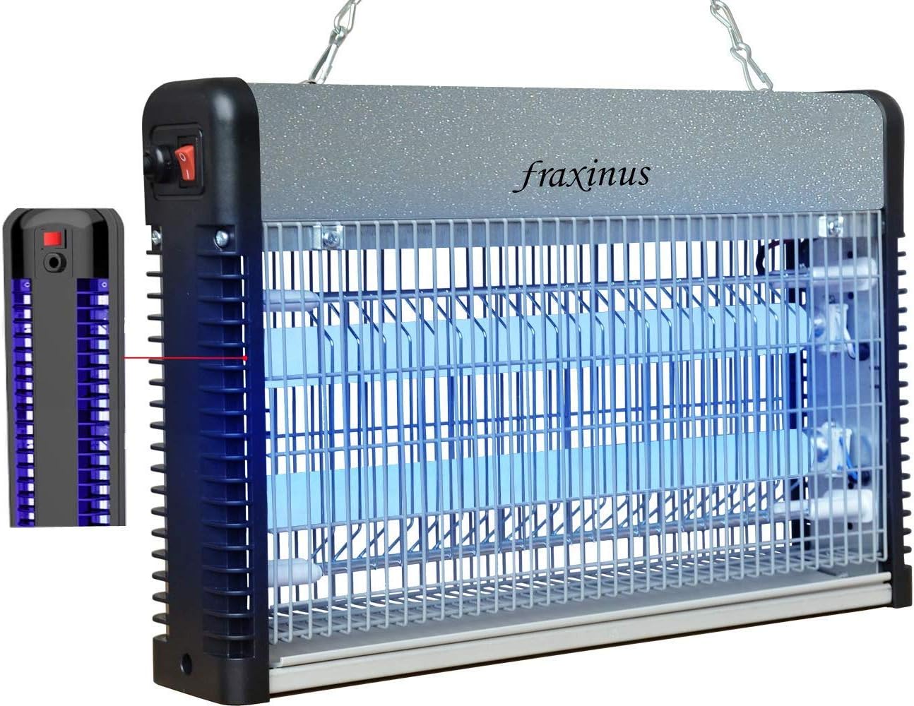 fraxinus Electric Killer, Insectocutor Bug Zapper Catcher 20W, 4 Sides