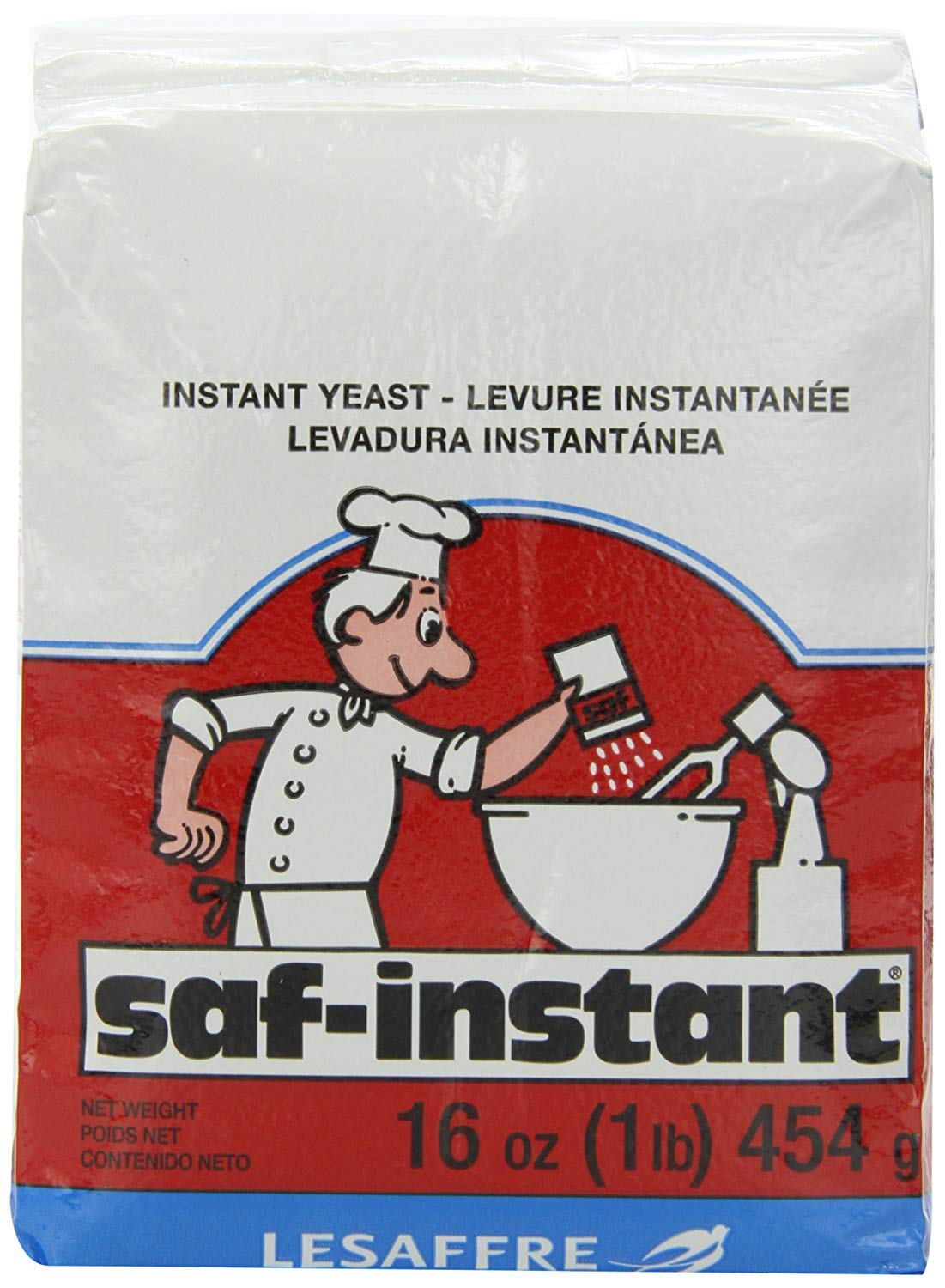 SAF Instant Yeast, 1 Pound Pouch, 3 Pack