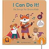Cali's Books Music Book for Toddlers 1-3 Years Old - I Can Do It by Mama Nous Musical Book with Headphone Jack, Interactive Baby Sound Book, Singing Toy Children Girls, Learning Song Toy Toddler Boys