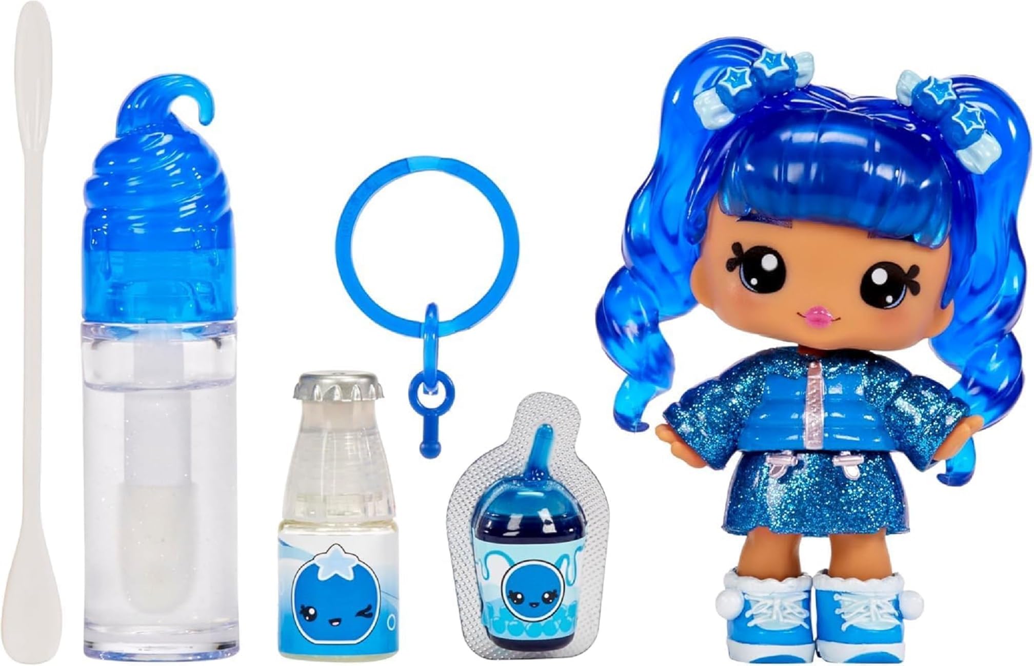 Yummiland Lipgloss Doll - Rory Blueberry - Scented Character Doll with DIY Lipgloss Kit - Suitable for Kids Ages 4 Plus — image 1