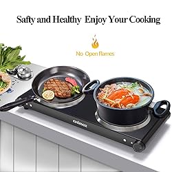 CUSIMAX Hot Plates for Countertop 1800W with 7