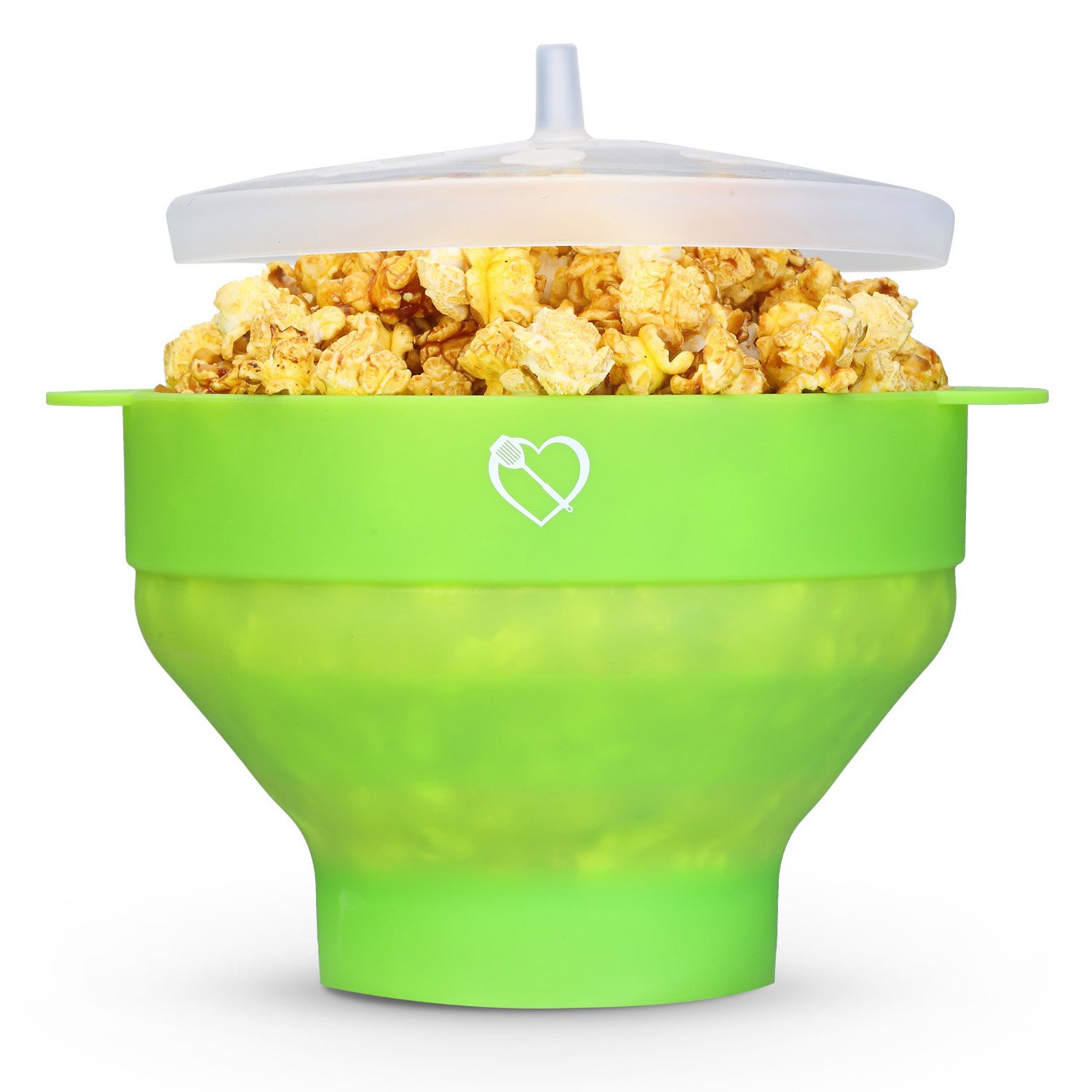 Live Healthy Microwave Popcorn Popper BPA PVC Silicone Popcorn Maker Green eBay