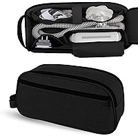 Chelvvg Travel CPAP Carrying Bag - Compatible With ResMed AirMini Machine & Accessories, Black