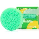 Spongelle Verbena Essentials Body Buffer | Bath &amp; Shower Loofah for Women | Cleanse, Exfoliate, and Nourish in one Easy Step | Cruelty-Free, Vegan, Dermatologist-Tested, Made in USA