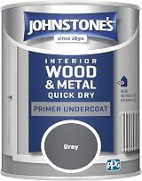 Johnstone's Quick Dry Gloss Primer Undercoat Grey Water Based 0.75L