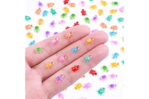Yonseng 300pcs Mini Resin Turtles Luminous Tiny Turtle for Crafts Dollhouse Miniatures Mini Resin Things Animals for Fairy Garden Micro Landscaping Decoration Home Decor, 10 Colors(0.23 * 0.35inch)