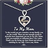 UPROMI Gifts for Mom/Grandma/Nana/Aunt, Infinity Love Heart Necklace for Women, Christmas Birthday Gifts