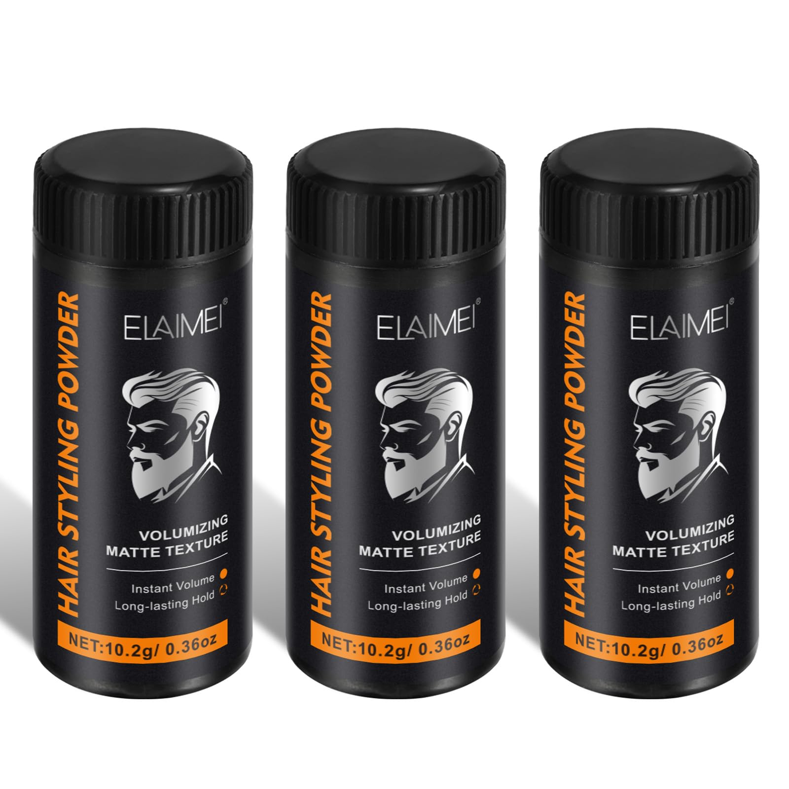 Hair Styling Texturising Powder, 2PCS Hair Powder for Men and Women, Instantly Volumizing, Natural Look Mens Powder, Long-Lasting Hold, No Grease, Matte Finish for All Hair Types, 10g (3)