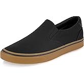 Men's Black Classic Low Top Shoes Canvas Fashion Sneaker with Soft Insole Causal Dress Shoes for Men Comfortable Walking Shoes