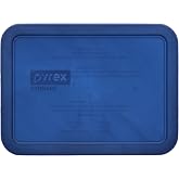 Pyrex 7210-PC (3-Cup) Translucent Blue Replacement Lid - Made in USA | BPA-Free Plastic | Rectangle | Reusable | Cover | Storage | Meal Prep | Freezer | Refrigerator | Top-Rack Dishwasher Safe