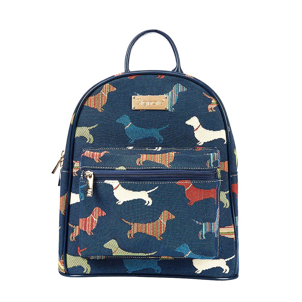 Signare Tapestry Casual Backpack Rucksack Women School Bags with Animal Design (Dachshund) — image 1
