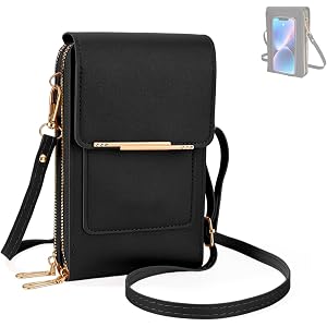 Touchscreen Crossbody Phone Purse for Women,Cell Phone Crossbody Bag,Blocking Cell Phone Wallet Purse,Crossbody Purse Bag