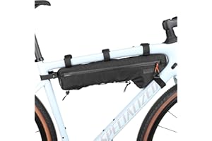 abamita Bicycle Frame Bag Bike Triangle Bag Waterproof Bike Bag 2.4L with Dual Side Mesh Pockets for MTB Road Bike Cycling Commuting and Outdoor Adventures