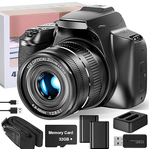 G-Anica Digital Camera, 4k&64MP Cameras for Photography，Video