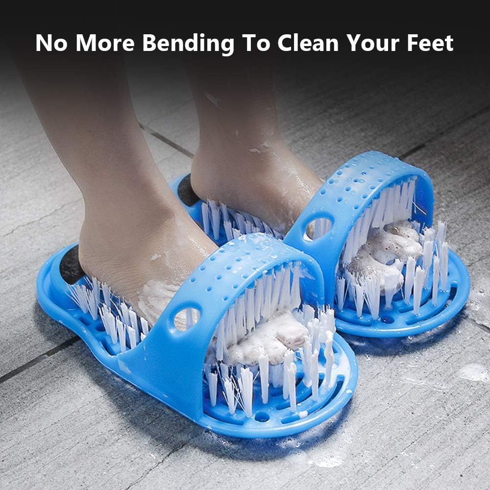 meidong Foot Scrubber Massager Scrub Cleaner Dead Skin Exfoliator Callus Remover for Shower Floor with Pumice Stone and Suction Cups: Health & Personal Care