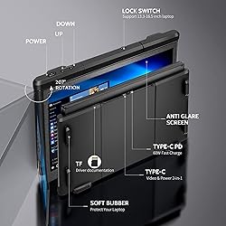 Alecewey P2 PRO Triple Portable Monitor for Laptop