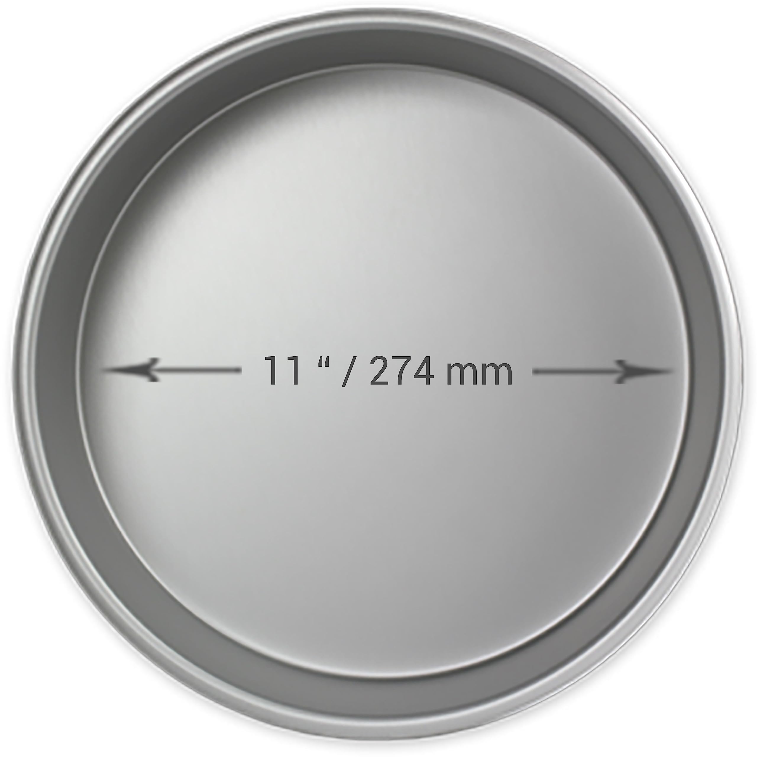 PME Round Cake Pan, Aluminium, 11 x 2 inch, Silver