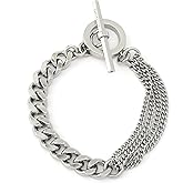 AllSaints Jewelry Women's Curb Multi Chain Bracelet