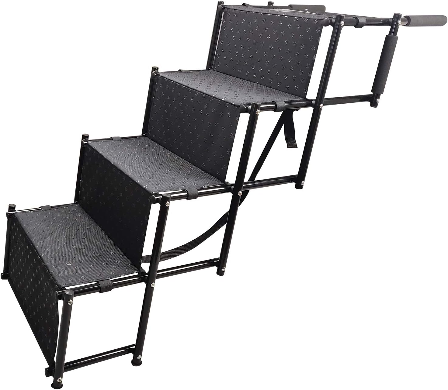 YEP HHO 4 Steps Upgraded Folding Pet Stairs Ramp,Steps for Medium and