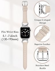 Minyee Leather Bands Compatible with Apple Watch