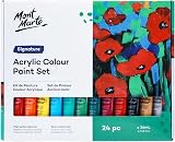 Mont Marte 24 Colour Acrylic Paint Set 36ml Smooth Semi Matte Finish view 8