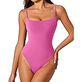 Avidlove Tank Top Bodysuit for Women Square Neck Double Lined Body Suits One Piece Thong Basic Summer Cami Tops
