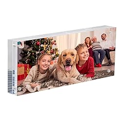 NIUBEE 4x10 Business License Frame, Clear Acrylic