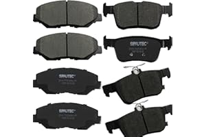 SIPAUTEC-Front and Rear Brake Pad Set 4-Wheel Set Ceramic Disc Brake Pads Replacement For 2016-2021 Honda Civic