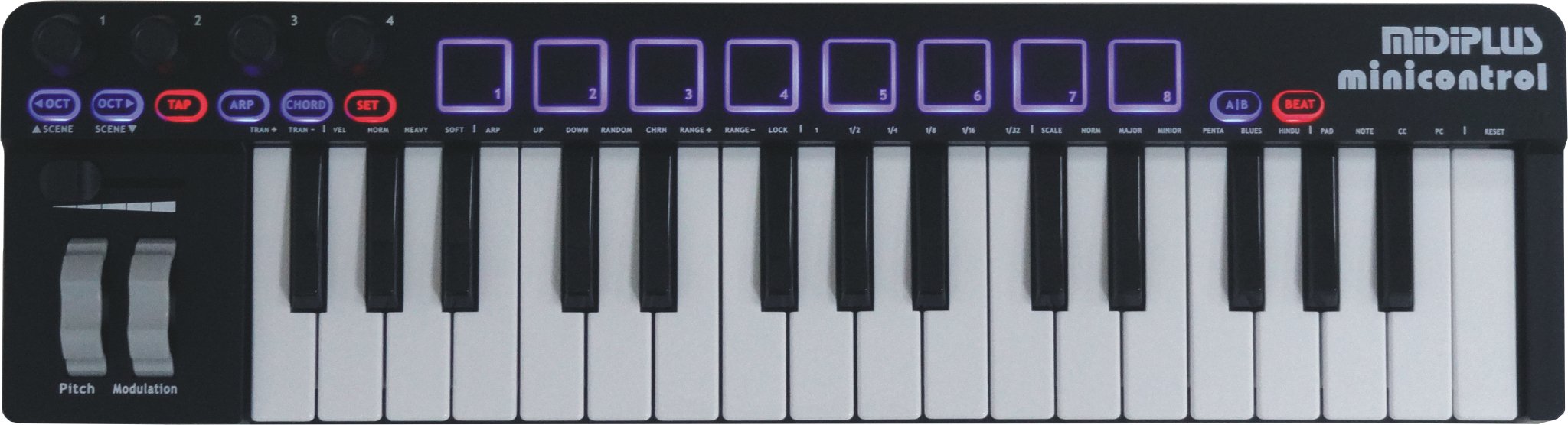 midiplus minicontrol USB MIDI keyboard controller