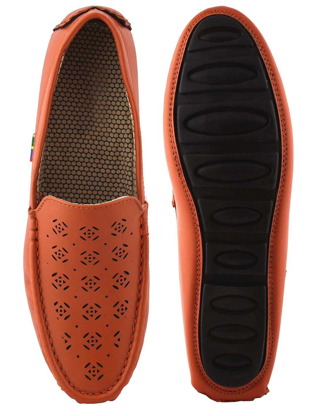 alestino unisex aorfeo cat drift tan loafers-10 uk/india (44 eu)(l07 10)