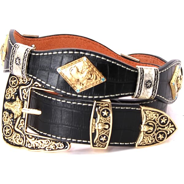 West Star Texas Embroidery Fabric Belt Aztec Print Men Women