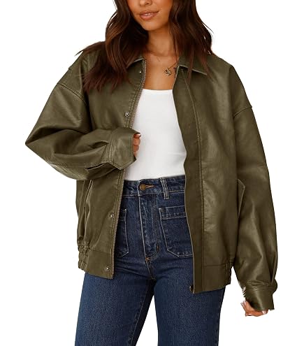 Bow Leather Jacket，Retro Bow Print PU Leather Coat Women Korean
