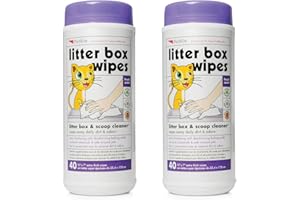 Petkin Litter Box Wipes 40 Count