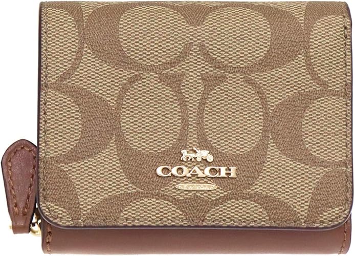 Amazon コーチ Coach 財布 三つ折り財布 F 7331 カーキ サドル2 シグネチャー レザー スモール トライフォールド ウォレット レディース アウトレット品 ブランド 並行輸入品 Coach コーチ 財布