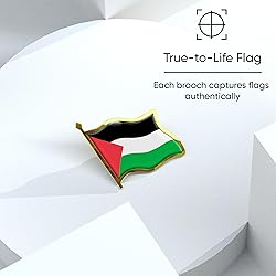 Palestine Flag Lapel Pin - Enamel Metal National