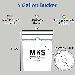 5 Gallon Bucket & Lid - 70 Mil All Purpose Pail