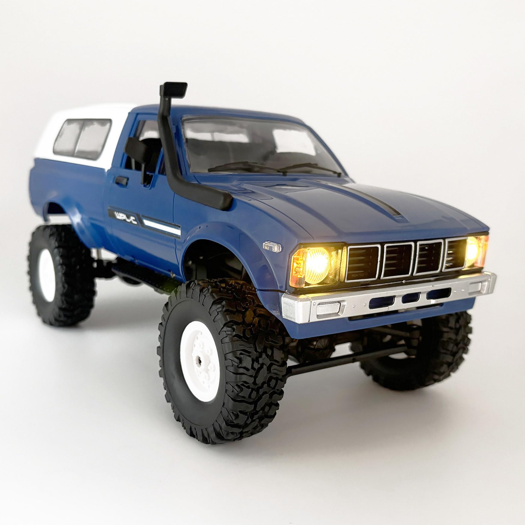 Photo 1 of Apawband RC Crawler WPL C24 RC Rock Crawler RC Truck 4x4 Off Road RTR, 1/16 Scale Remote Control Truck All Terrain 2.4 Ghz with Proportional Steering LED Lights Hobby Toys Adult