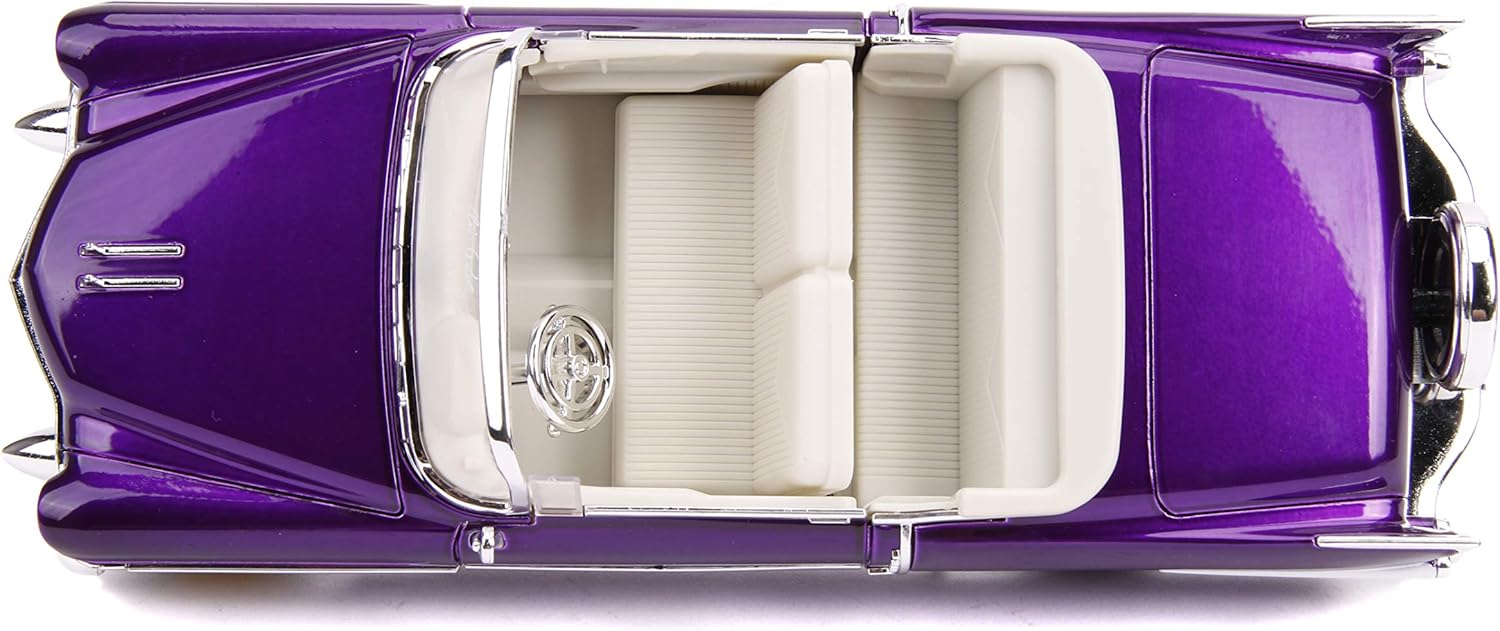 Jada 30985 Hollywood Rides 1:24 Elvis Presley 1956 Cadillac Eldorado With Figure, Purple - Image 5