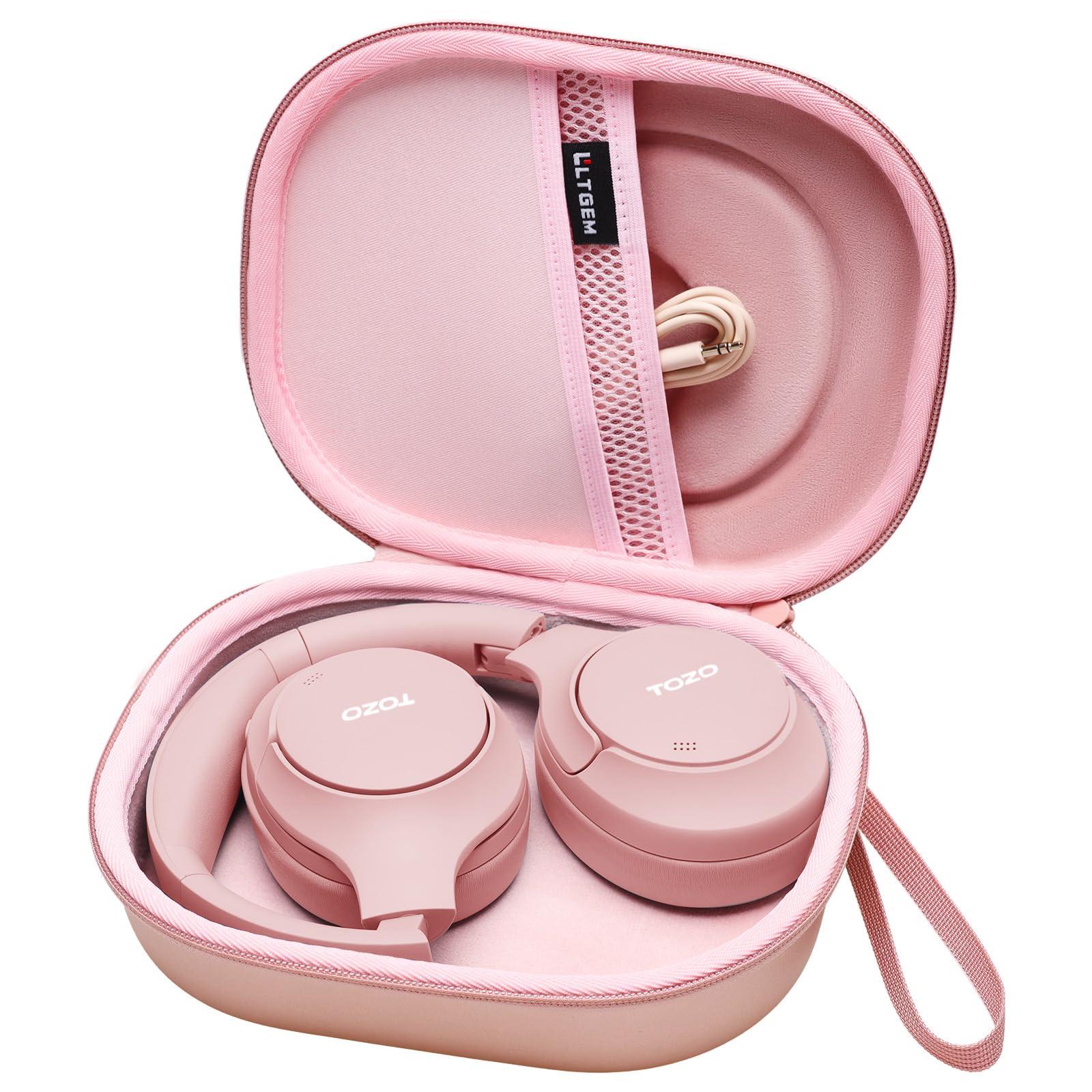 Photo 1 of LTGEM Headphone Case Compatible with JBL Tune 510BT/520BT/720BT/770NC & JBL Live 460NC/660NC/670NC/770NC/760NC & TOZO HT2 Wireless Bluetooth Over-Ear Headphones, Rose Gold(Case Only)