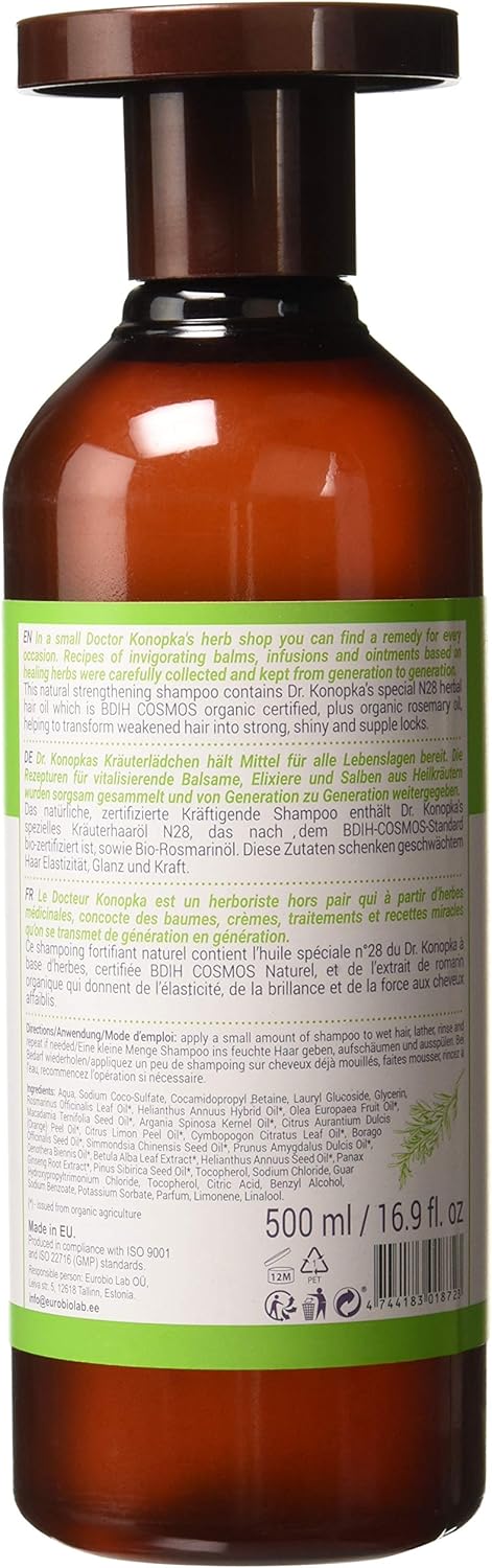 Dr.Konopka's Strengthening Shampoo, 500 ml, 500 ml (Pack of 1) - Image 3